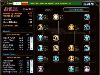 Dragon Nest Warrior Tank Build Guide